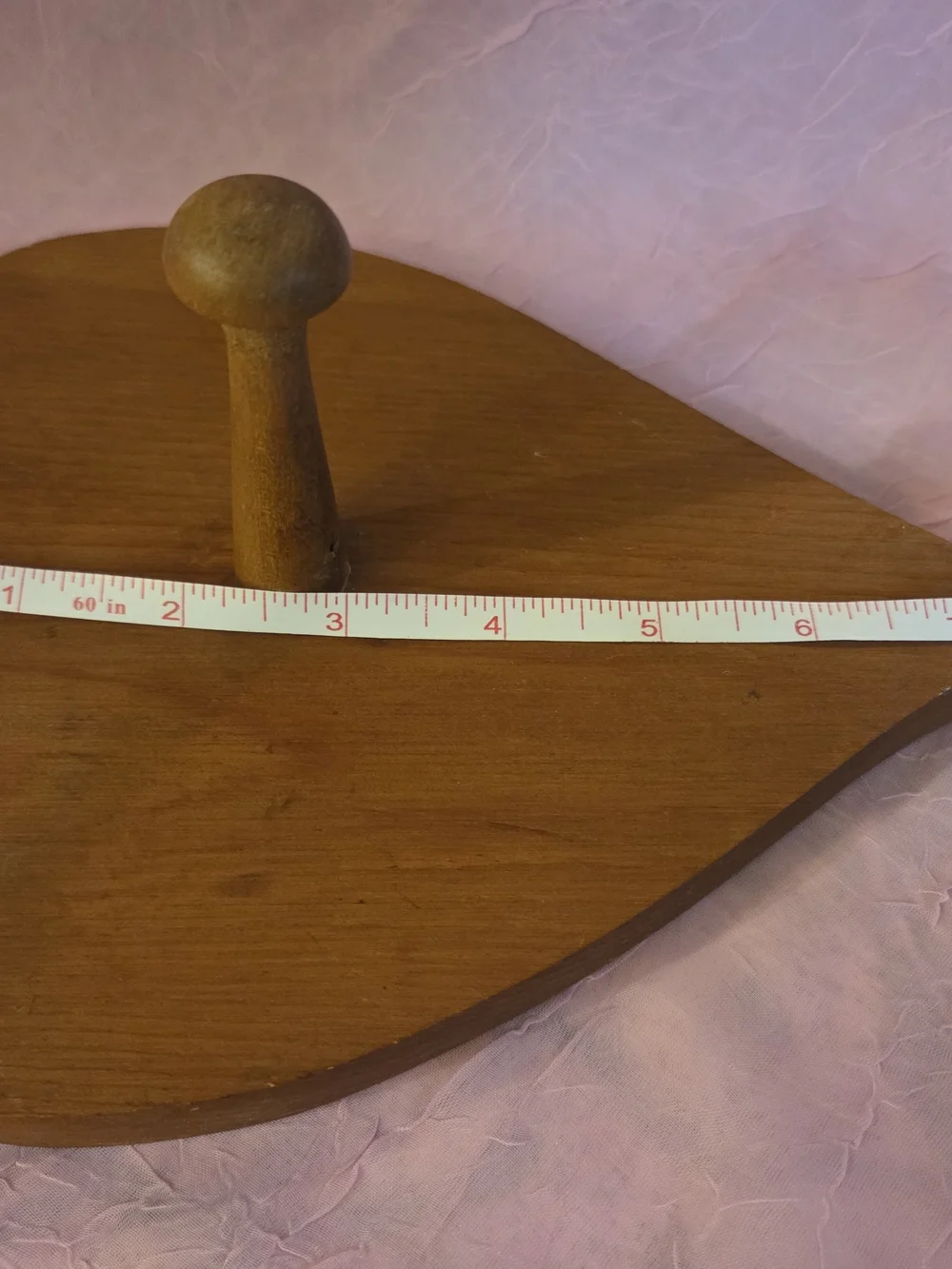 Wooden Heart Wall Hook - Natural Brown Vintage Oak Home Decor